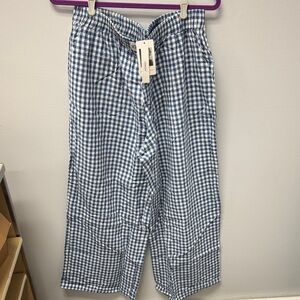 Blue Gingham Pajama Pants
